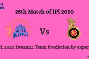 CSK vs RCB Dream11 Team