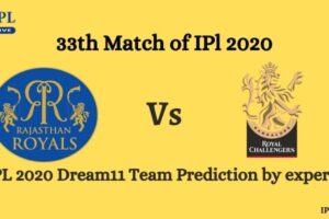RR vs RCB Dream11 Team
