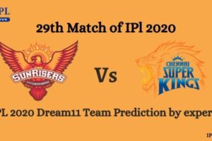 SRH vs CSK Dream11 Team