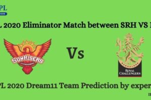 Eliminator Match SRH Vs RCB Dream11 Team